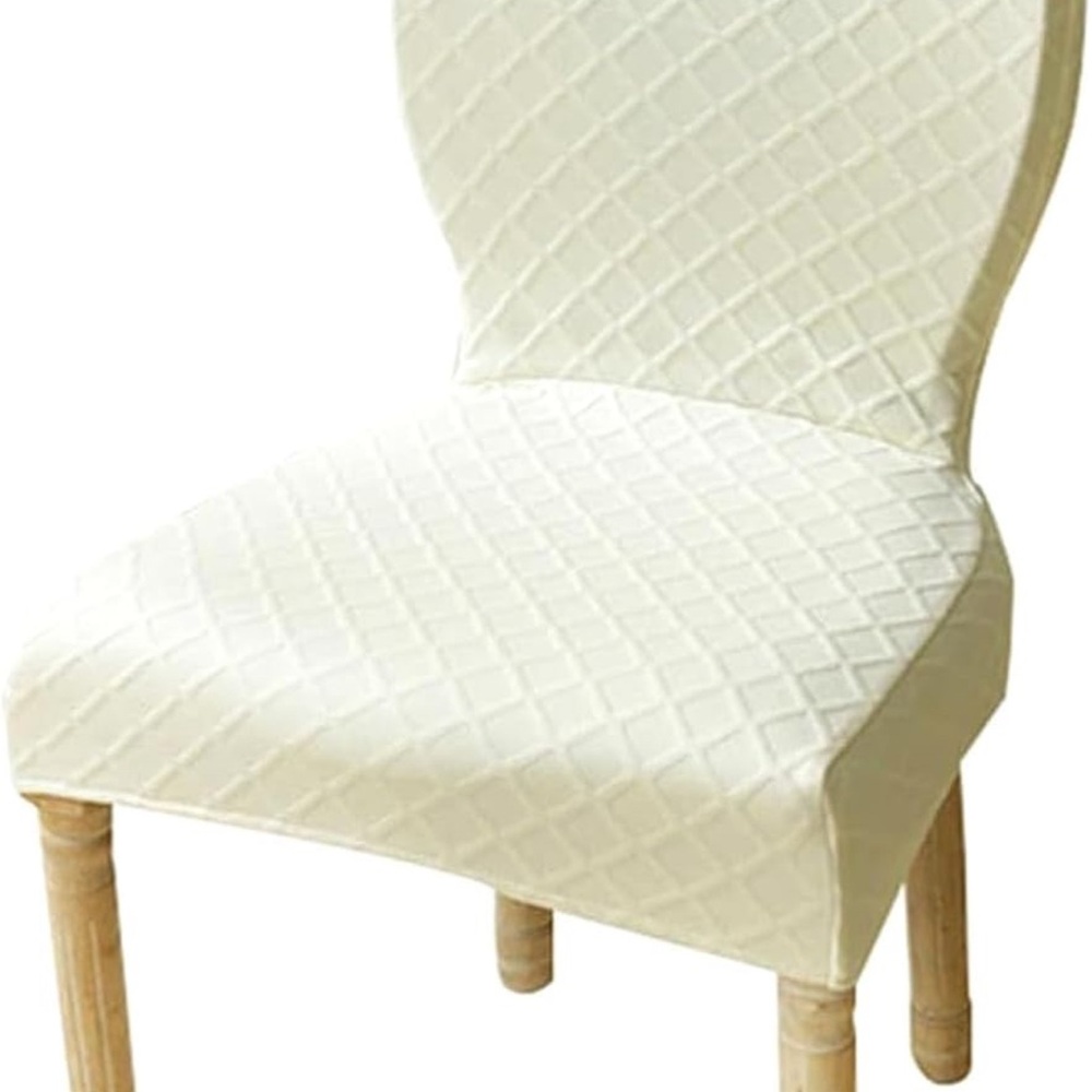 Elegant Cream Chair Cover set of six